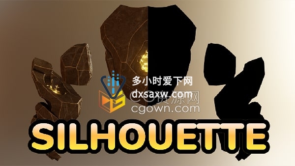 Silhouette v2.0 Blender插件模型剪影效果生成