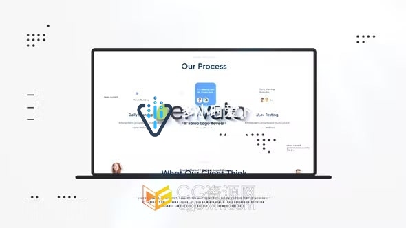 Web网页标志显示网页设计网站宣传片头-AE模板