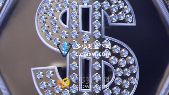 豪华钻石场景动画宣传珠宝店品牌视频片头-AE模板
