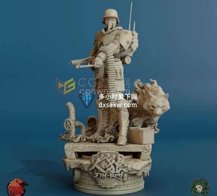 Jin-Roh人狼3D打印3D模型文件下载