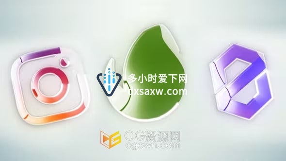 现代企业标志生长LOGO动画视频片头-AE模板下载